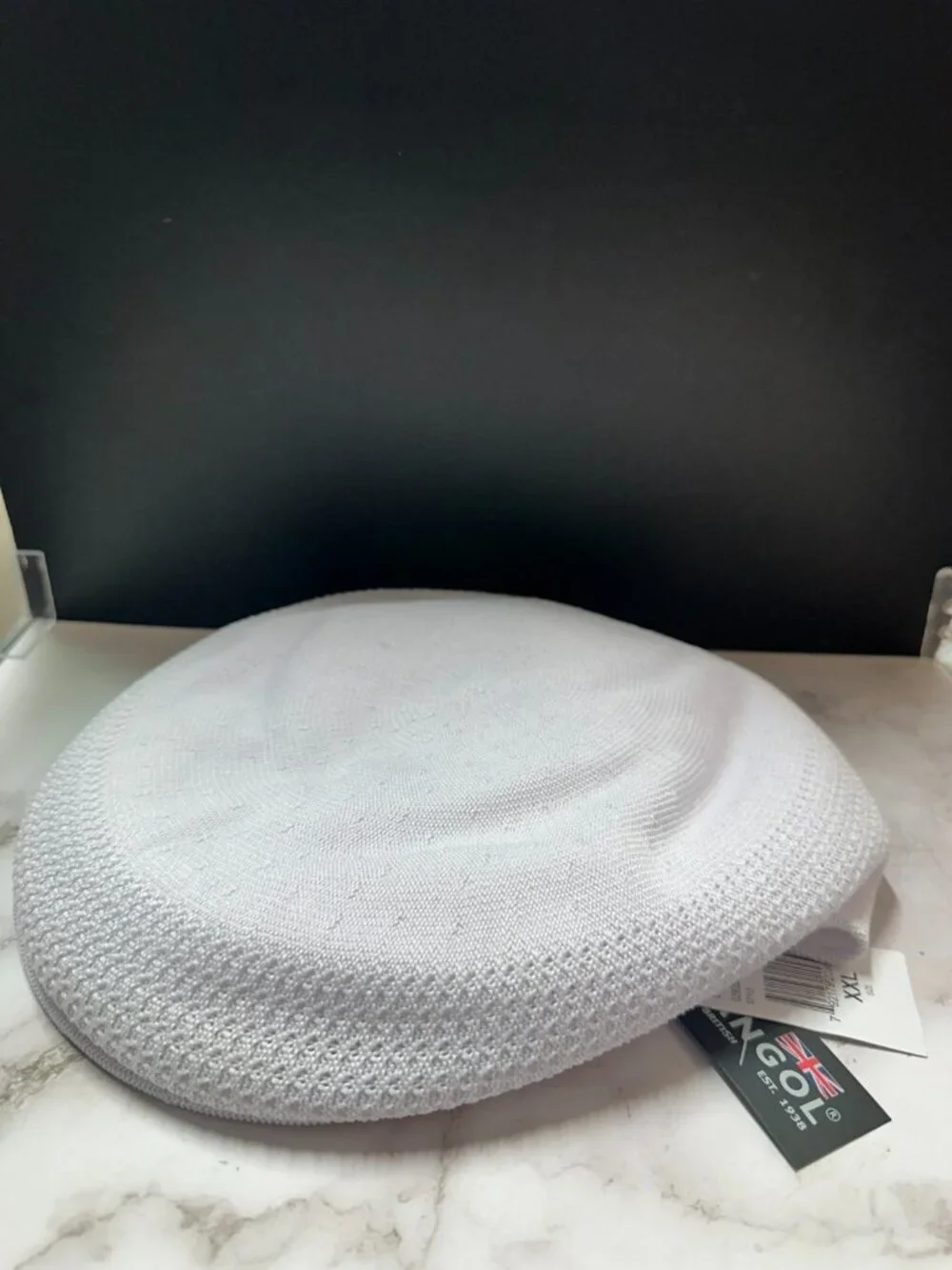 Kangol Hat Mens 2XL White XXL Tropic 504 Ventair Hip Hop Rap 80s 90s Streetwear